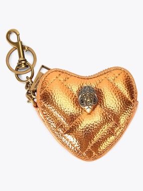 Kurt Geiger London Kensington Heart Charm in Orange